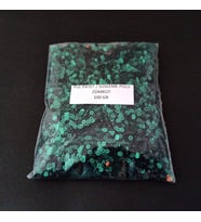 SÜSLEME PULU ORTASI DELİK GLİTTER TAKI VE TEKSTİL DİKİLEBİLİR SÜSLEME PULU 3 MM ZÜMRÜT YEŞİLİ 100 GR