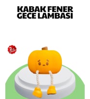 Şarjlı Pumpkin LED Masa Lambası Zamanlayıcılı Dokunmatik
