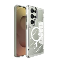 Samsung Galaxy S26 Ultra Uyumlu Kılıf Zore M-safe Şarj Özellikli T-Max M-safe Kapak (Şeffaf)