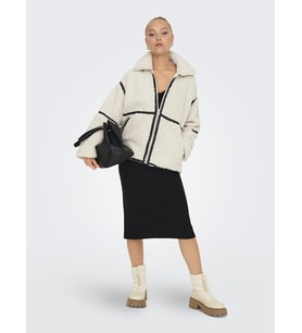 ONLPARIS TEDDY JACKET LIFE OTW CS (Beyaz)