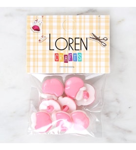 Crafts Pembe 8'Li Düğme - 3004