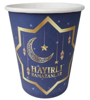 BARDAK KARTON HAYIRLI RAMAZANLAR 8 OZ 8 ADET