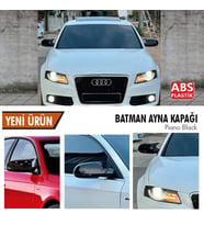 Audi A4 Yarasa Ayna Kapağı Batman Parlak Siyah Piano Black 2008-2012