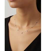 Çelik Silver Tasarım Kolye - 25-clkk176