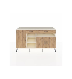 Kronos Konsol 5 Raflı 2 Çekmeceli 3 Kapaklı 176x59x99 Aytaşı-Çam