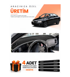 HYUNDAİ ELANTRA (1997-2006) Uyumlu Torpido Koruma Örtüsü Oto Kılıfı - Siyah Gri