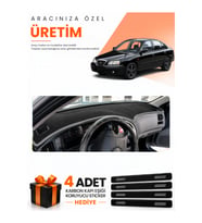 HYUNDAİ ELANTRA (1997-2006) Uyumlu Torpido Koruma Örtüsü Oto Kılıfı - Siyah Gri