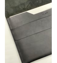 Macbook Air/Pro Çanta 13 Inç M1 Ve M2 Uyumlu Hakiki Deri Taşıma Kılıfı (SİYAH)
