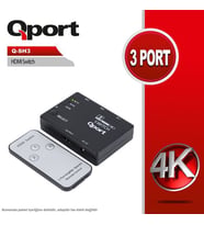 Qport Q-Sh3 3 Port Hdmı Swıtch