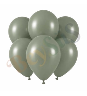 Ada Çayı Renk Lateks Retro Balon (30 cm) - 6 Adet
