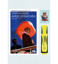Amok Koşucusu - Stefan Zweig - Iş Bankası Kültür Yayınları (FOSFORLU KALEM - BAYKUŞ NOT DETFERLİ) (Krem)