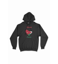Amman Ürdün Bayraklı Kalpli Siyah Sweatshirt Hoodie