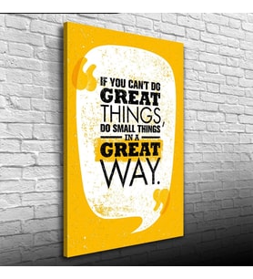 Great Thing Afiş Turuncu Tonlarda Kanvas Tablo 50 x 70