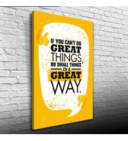 Great Thing Afiş Turuncu Tonlarda Kanvas Tablo 50 x 70