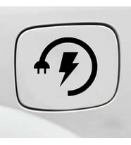Elektrikli Araç Araba Depo kapağı Yapıştırması Priz Etiketi Uyarısı 13CM.jpeg