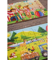 Okul Öncesi Başlangıç Yapboz Canım Ailem Ve Çiftlik Ahşap Puzzle Set