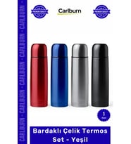 #Termos Paslanmaz Isı Yalıtımlı Sızdırmaz Vakumlu Çift Katman Sağlam Şık Kaliteli Çelik Termos Mavi (Çok Renkli)