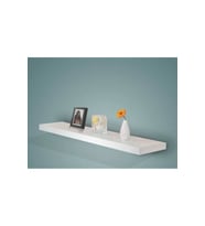 120 X 15 Gizli Bağlantılı Duvar Rafı ( Mat Beyaz )