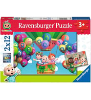 Ravensburger 2X12P Puz Cocomelon Yapboz (Krem)