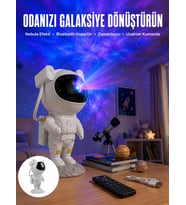 Astronot Bluetooth Hoparlör Gökyüzü Projektör Gece Lambası