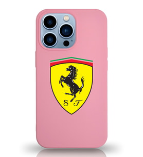 Apple iPhone 13 Pro  Lansman Kılıf Ferrari Tasarımlı Altı Kapalı İçi Kadife Kaplı  Kapak (Şeffaf)