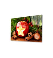 Miyrem Glasses Collection -A1^#  Meyveler Cam Tablo (Çok Renkli)