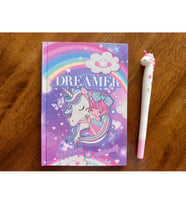 Dreamer Unicorn Defter ve Kalem Seti