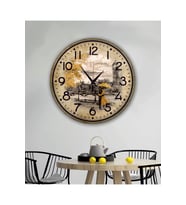 bilge Tasarım RETRO Duvar Saati 40 x 40 CM (Çok Renkli)