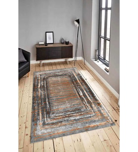 Dijital Baskılı Yıkanabilir Kaymaz Modern Renkli Salon Halısı Mutfak Halısı Yolluk ND-HY-1267 (Kahverengi)