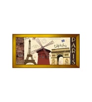 Manzara Temalı Kanvas Tablo 50 x 70 cm Gold Çerçeve