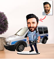 Kisiye Özel Karikatür Erkek POLİS Biblo MODEL 5