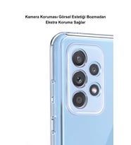 Samsung Galaxy Note 10 Plus Kamera Korumalı Kapak Brushstroke Tasarımlı  Şeffaf Kılıf