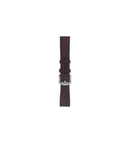 Fro LW38-43 20 mm Hakiki Deri Düz Kahve Kordon Silver Toka