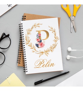 Baş Harf İsimli Defter Kişiye Özel