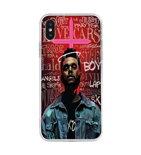 Iphone X ve XS Uyumlu The Weeknd Tasarımlı Şeffaf Telefon Kılıfı