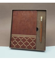 Öğretmenler Günü Hediyesi Kutulu Deri Defter Kalem Seti