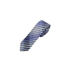 Brianze 5 Cm Lila Çizgili Slim Kravat