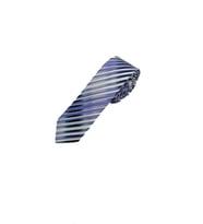 Brianze 5 Cm Lila Çizgili Slim Kravat