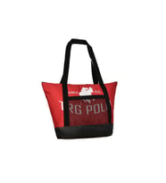 TRG POLO Fileli Kadın Plaj Çantası (Kırmızı)