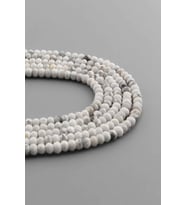 Havlit Doğal Taş Mat Beyaz Kristal Kesim 4x3mm Dizi [AA]