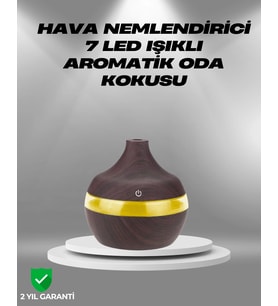 Aromaterapi Uyumlu 300 Ml Led Işıklı Oda Kokusu Difüzörü