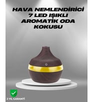 Aromaterapi Uyumlu 300 Ml Led Işıklı Oda Kokusu Difüzörü