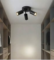 Thalassa Spotlu Plafonyer Üçlü Avize RA-AVZ- 9803-21-76 (Siyah)