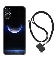 Tecno Spark 9T Kılıf Resimli Boyun Askılı İpli Desenli Silikon Series Midnight Moon 1802