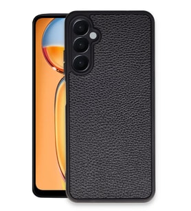 Newface Samsung Galaxy A35 5G Kılıf Aras Deri Kapak - Siyah