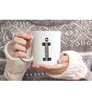 İ Harfi Baskılı Porselen Kupa
