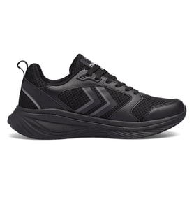 Hummel Siyah-Siyah Unisex Fileli Hafif Esnek Yürüyüş Koşu ve Spor Ayakkabı