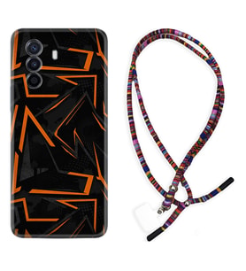 Huawei Nova Y70 Y90 Nova 9 SE  Kılıf Boyun Asklı Rasta Silikon Zigzaglar 1651