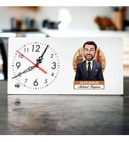 Kişiye Özel Hediye Karikatürlü En Yakışıklı Erkek Avukat Masa Saati