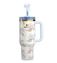 Stanley Quencher H2.0 FlowState Yalıtımlı Bardak 40 oz 1,18 Lt Rose Quartz 2.0 (Kristal Mavi)